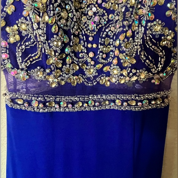 Royal Blue Prom Dress - Picture 4 of 6